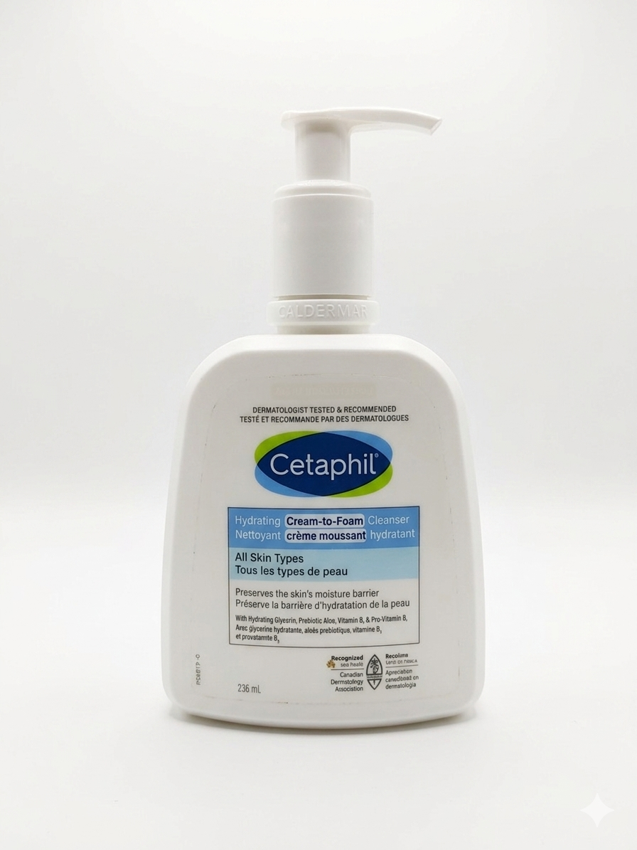 Cetaphil Hydrating Cream To Foam Cleanser 236ml
