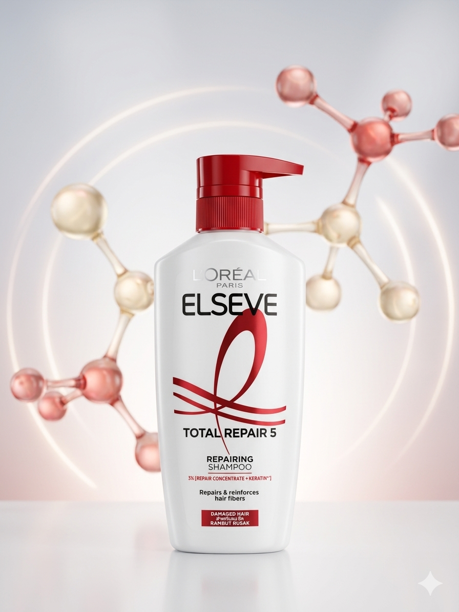 Loreal Elseve Total Repair 5 Shampoo - 400ml ( Indonesia )