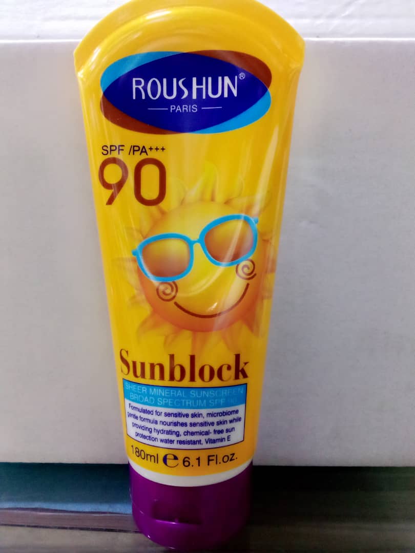 Roushun Sunblock SPF/PA+++ 90 180ml - ShopXonline