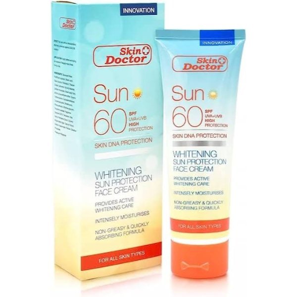 Skin Doctor SPF 60 Whitening Sun Protection Face Cream 125ml - ShopXonline