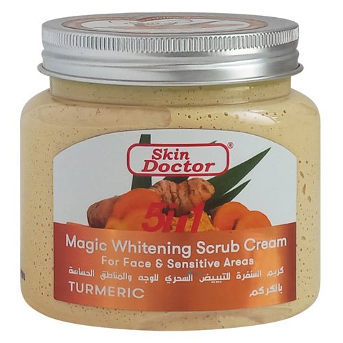 Skin Doctor Turmeric Magic Whitening Scrub for Face & Sensitive Areas - 500ml - ShopXonline