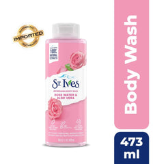 St. Ives Rose Water and Aloe Vera Body Wash - 473ml - ShopXonline