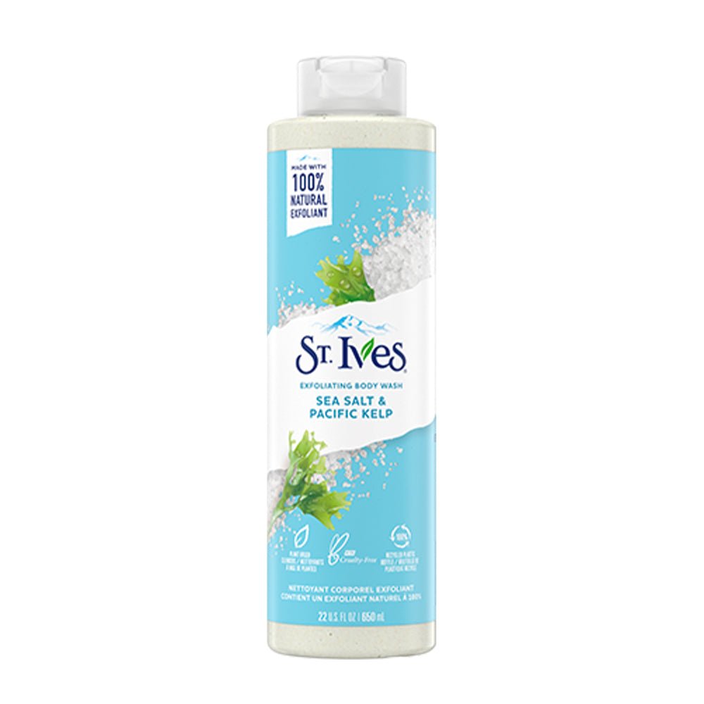 St.Ives Exfoliating Sea Salt &amp; Pacific Kelp Body Wash - 473ml - ShopXonline