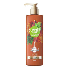 Sunsilk Bio Active Miracle Moringa Oil Tea Tree & Mint Anti Dandruff Shampoo 380ml - ShopXonline