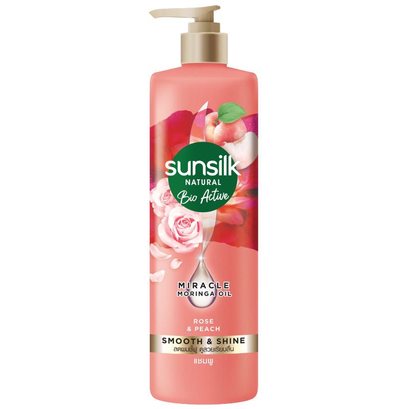Sunsilk Rose And Peach Smooth And Shine Shampoo - 380ml - ShopXonline