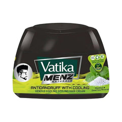 Vatika Men's Antidandruff With Cooling Hair Styling Cream - 140 ml - ShopXonline