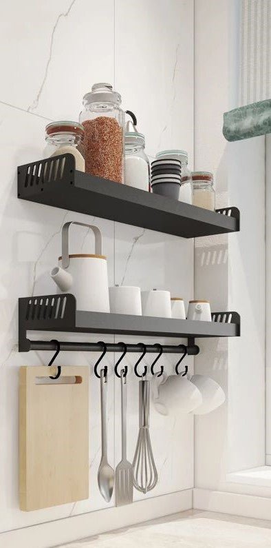 Wall Mounted Kitchen Shelf (Stainless Steel) - ShopXonline