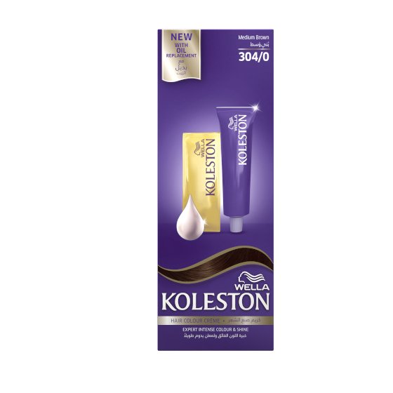 Wella Koleston Hair Color Cream 304 Medium Brown - ShopXonline